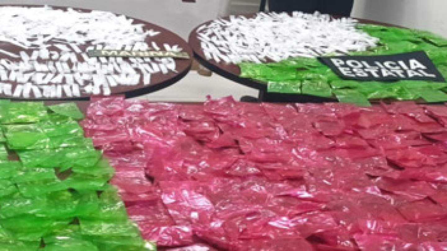 Gobierno de Sonora asegura más de 800 envoltorios con sustancia similar al cristal